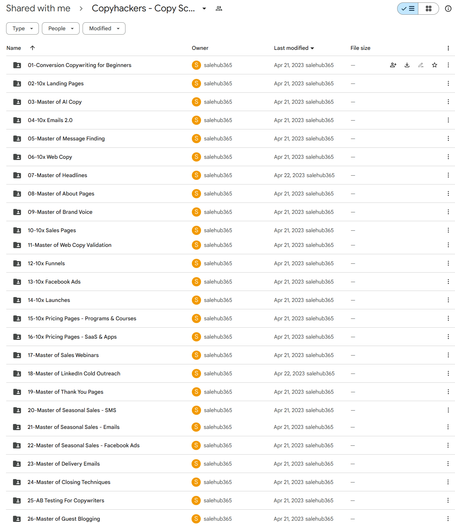 Download CopyHackers Copy School 2023 
