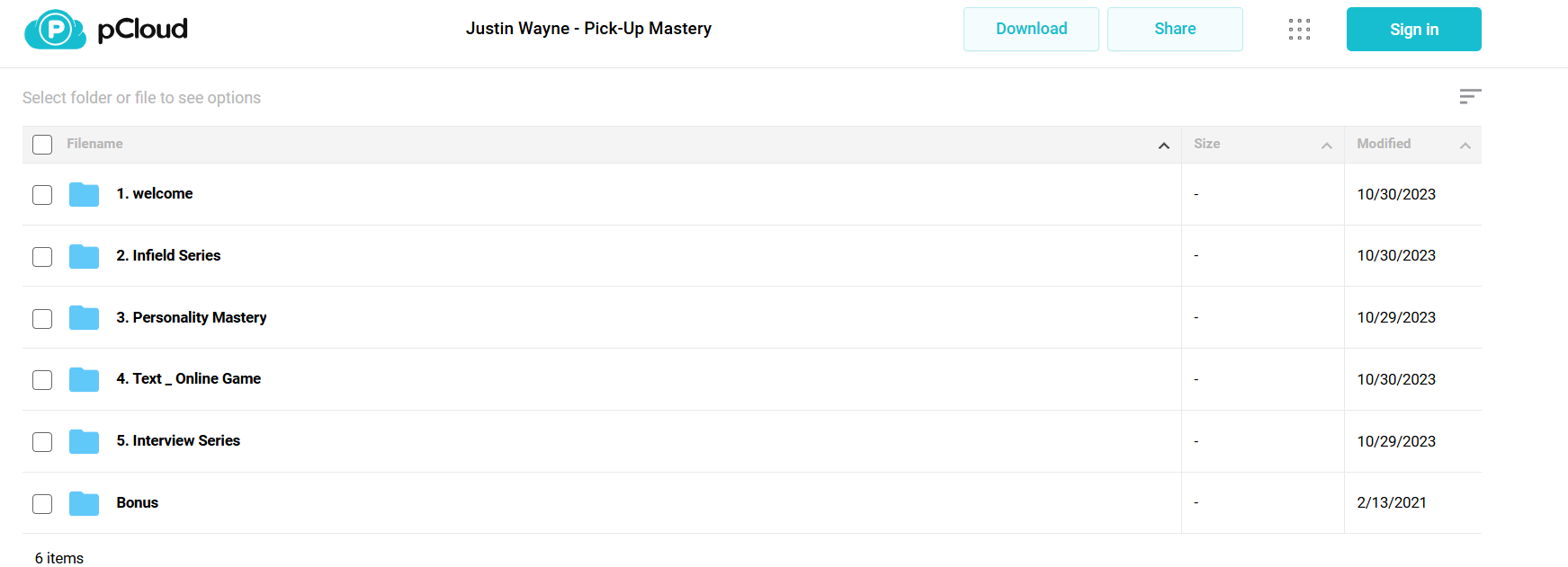 Download Justin Wayne Pick-Up Mastery