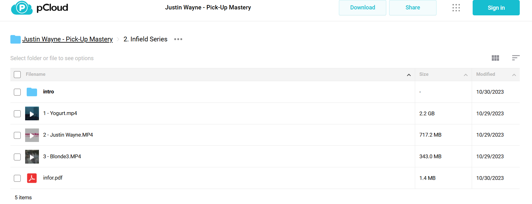 Pick-Up Mastery