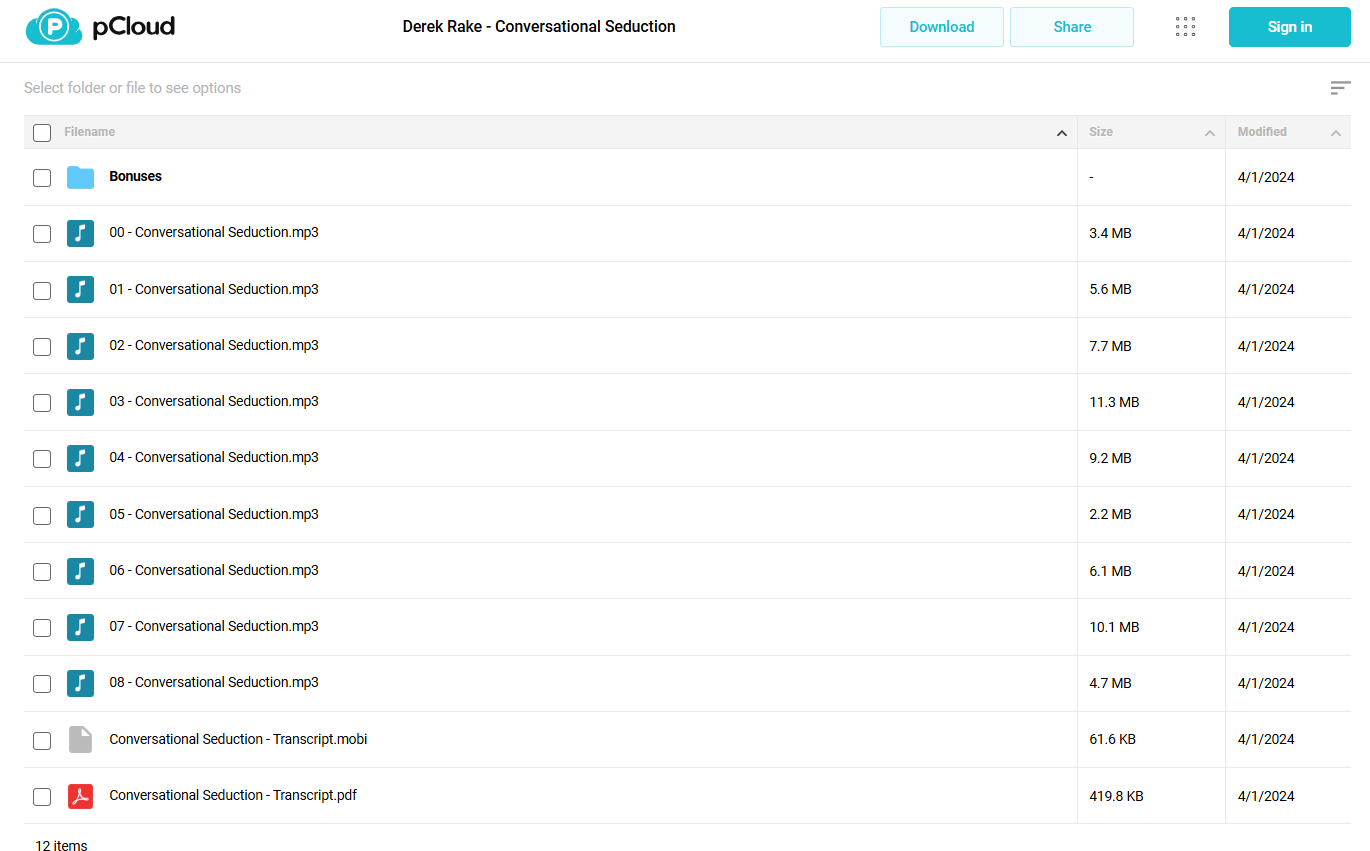 Download Derek Rake Conversational Seduction