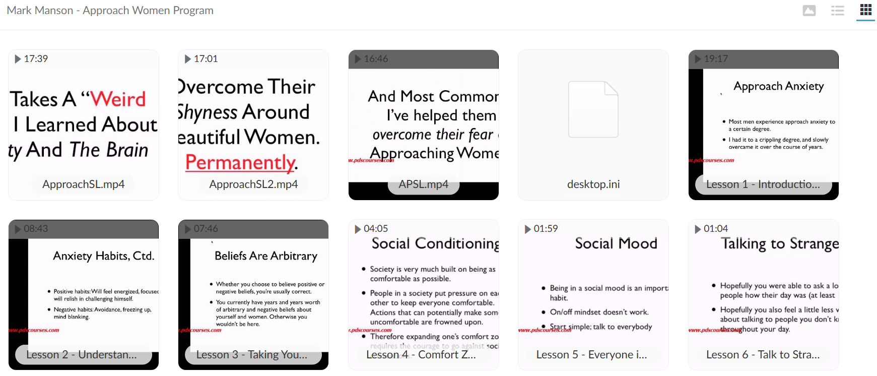 Mark Manson course 