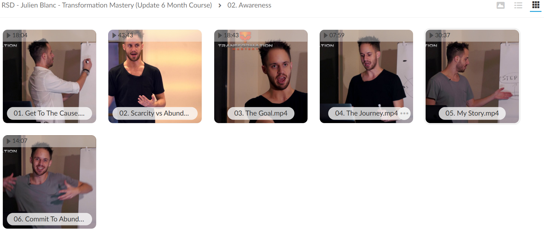 Julien Blanc course 