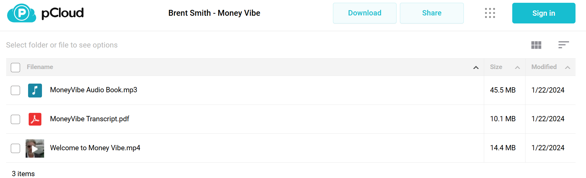 Download Brent Smith Money Vibe 