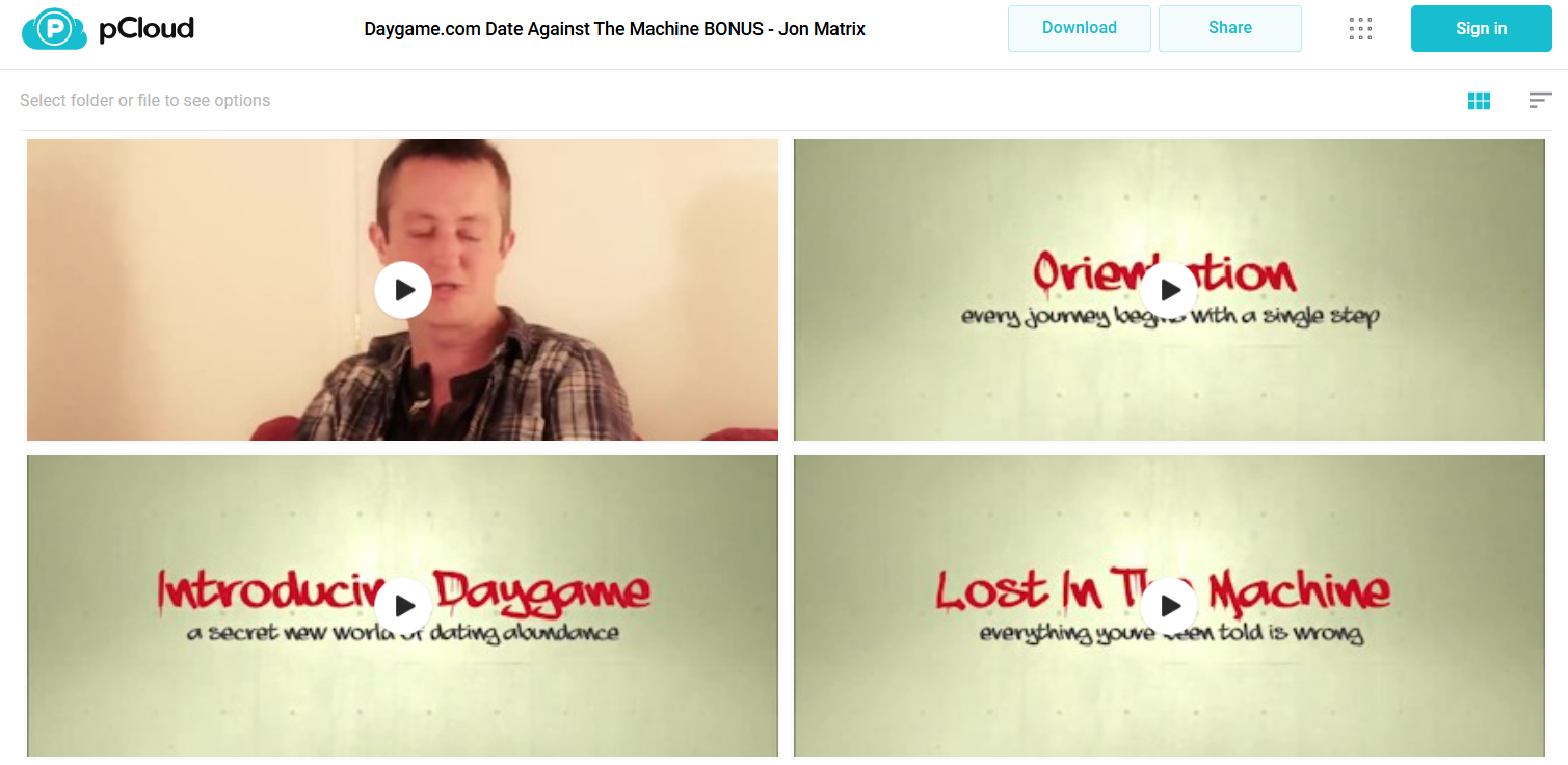Jon Matrix course 