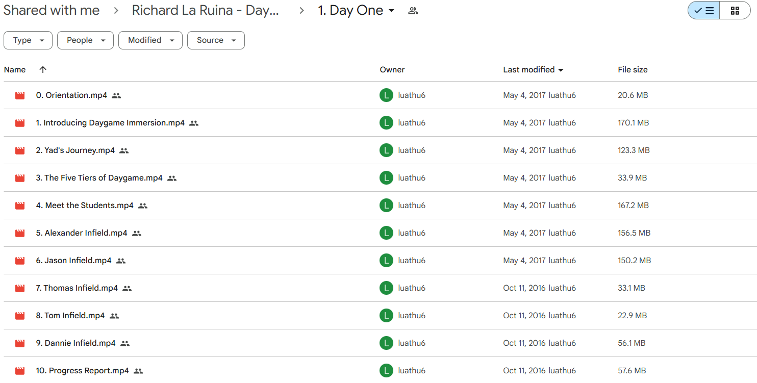 Richard La Ruina course 