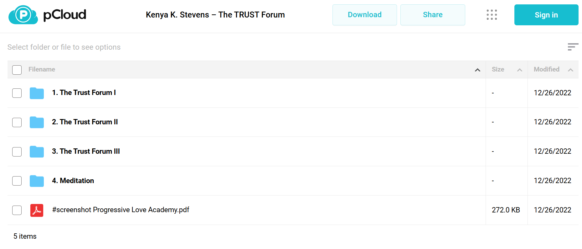Download Kenya K. Stevens The TRUST Forum 
