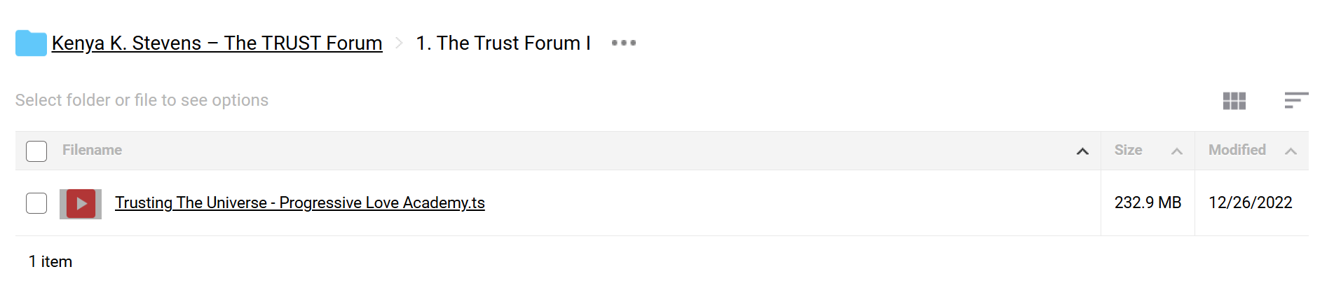 The TRUST Forum 