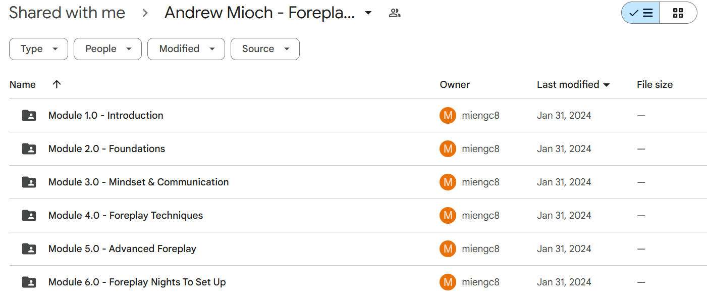 Download Andrew Mioch Foreplay Mastery
